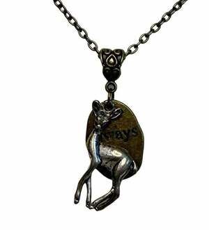 Patronus Doe Pendant Necklace "Always" | Bronze Tone Chain | Witchy Cottagecore